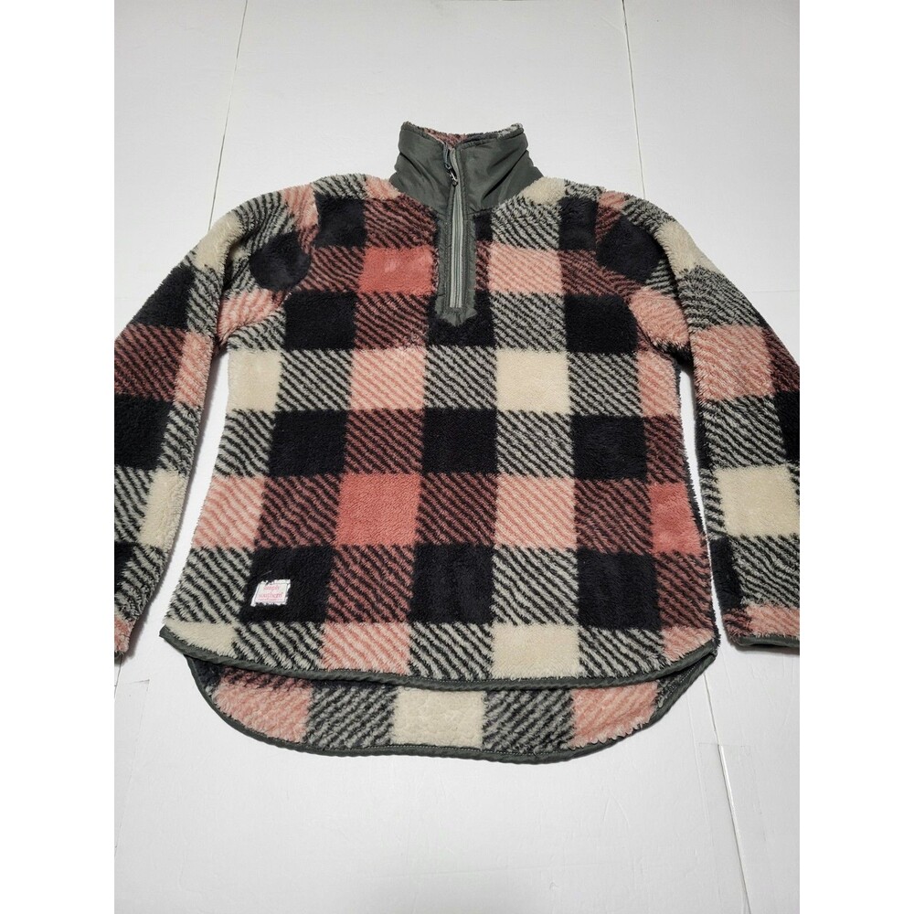 (#L7) Simply Southern Sherpa 1/4 Zip Pullover Mock Neck Women’s Small